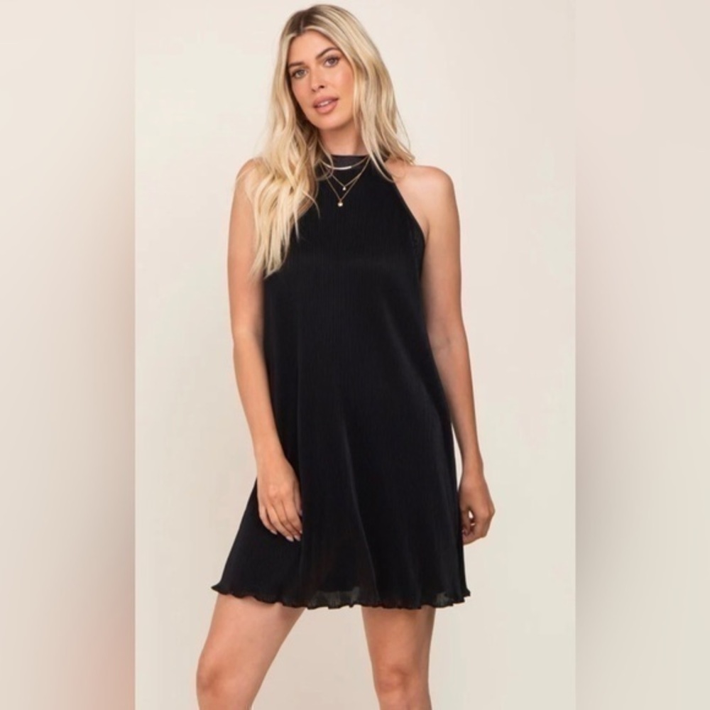 Old Navy Black Halter midi dress size small
